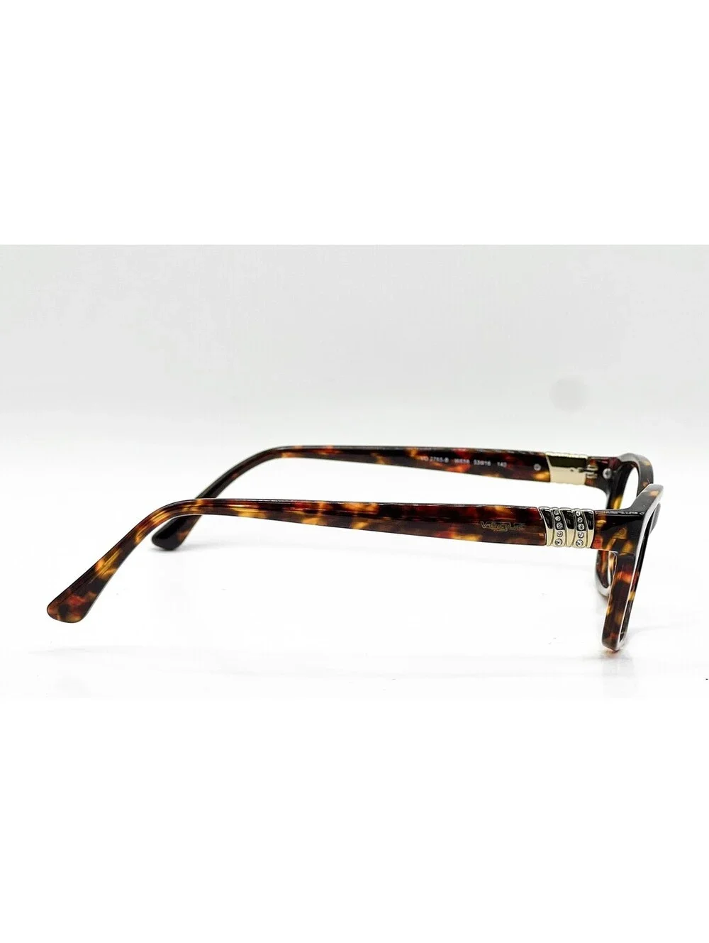 Vogue VO 2765-B W656 Dark Havana with Crystals Authentic Eyeglass Frames 53-16